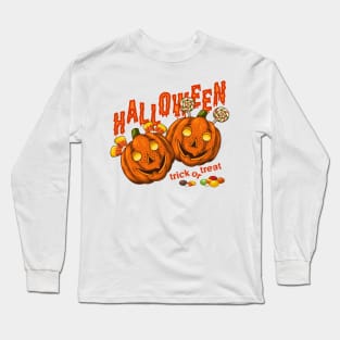 Halloween pumpkin kids Long Sleeve T-Shirt